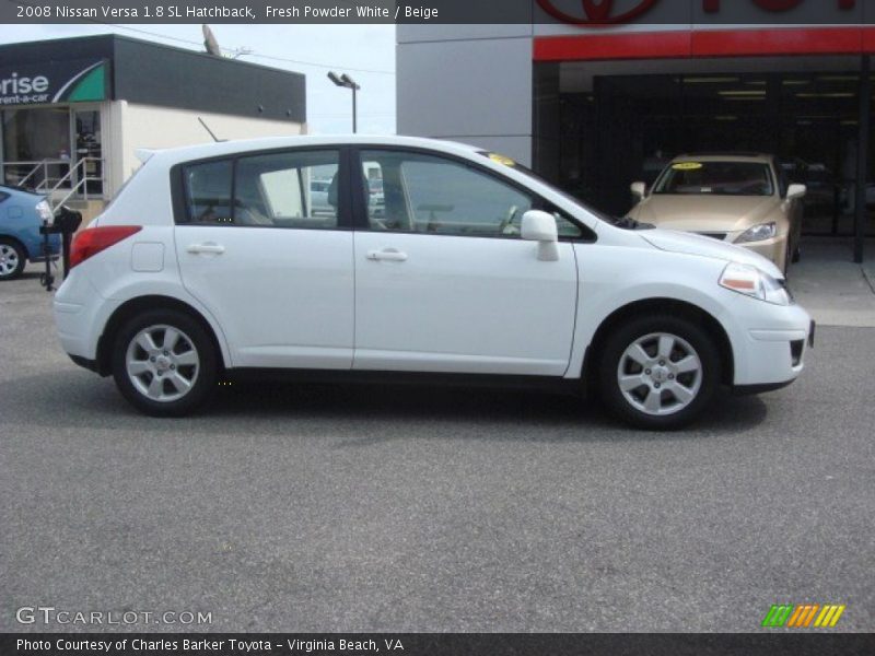 Fresh Powder White / Beige 2008 Nissan Versa 1.8 SL Hatchback