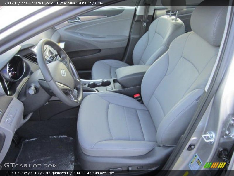 Hyper Silver Metallic / Gray 2012 Hyundai Sonata Hybrid