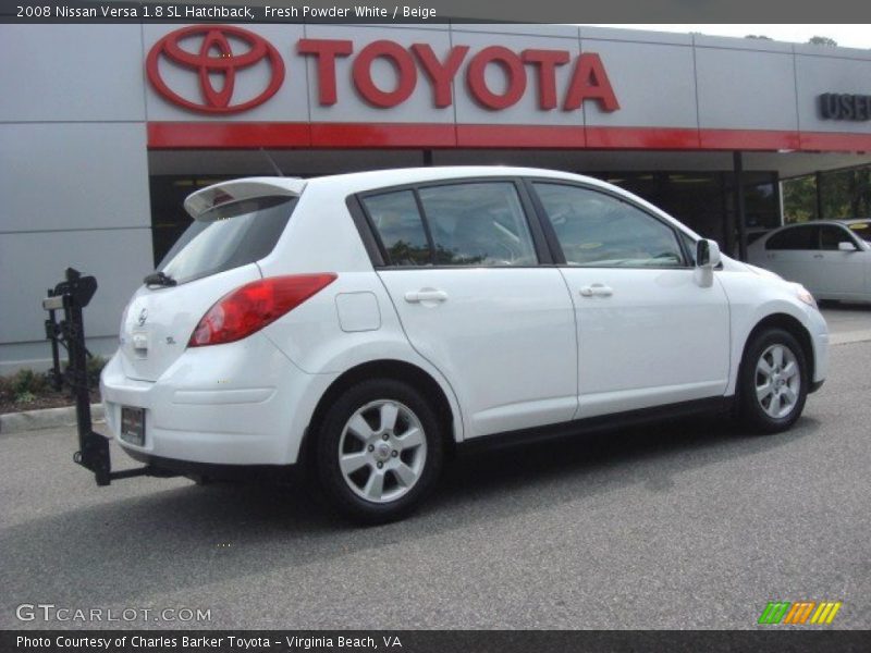 Fresh Powder White / Beige 2008 Nissan Versa 1.8 SL Hatchback