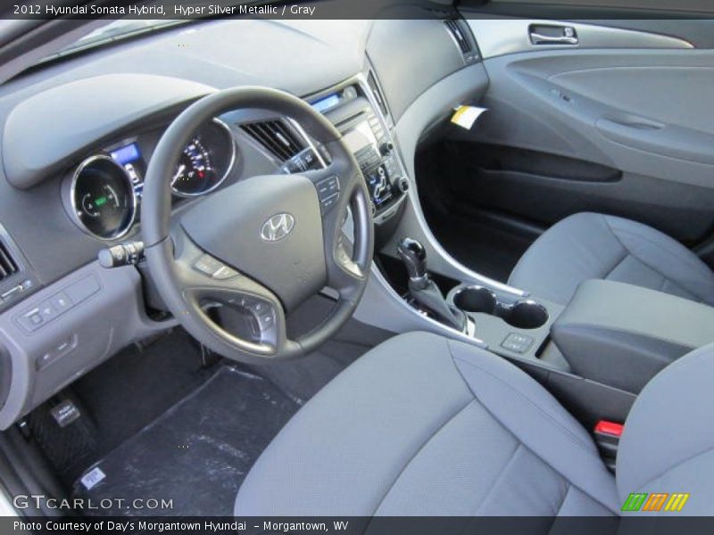Hyper Silver Metallic / Gray 2012 Hyundai Sonata Hybrid