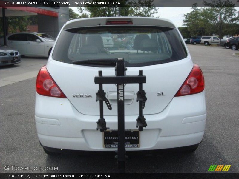 Fresh Powder White / Beige 2008 Nissan Versa 1.8 SL Hatchback