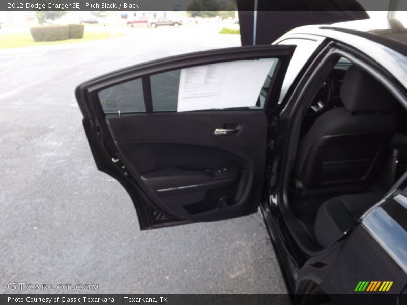 Pitch Black / Black 2012 Dodge Charger SE
