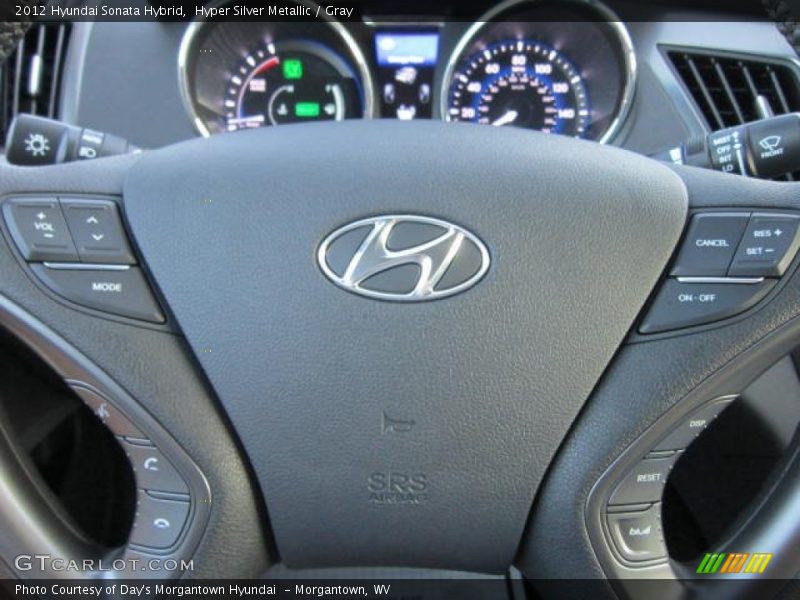Hyper Silver Metallic / Gray 2012 Hyundai Sonata Hybrid