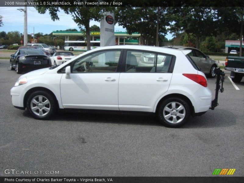 Fresh Powder White / Beige 2008 Nissan Versa 1.8 SL Hatchback