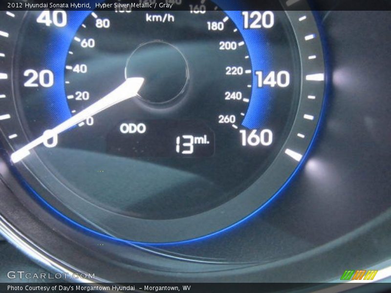 Hyper Silver Metallic / Gray 2012 Hyundai Sonata Hybrid