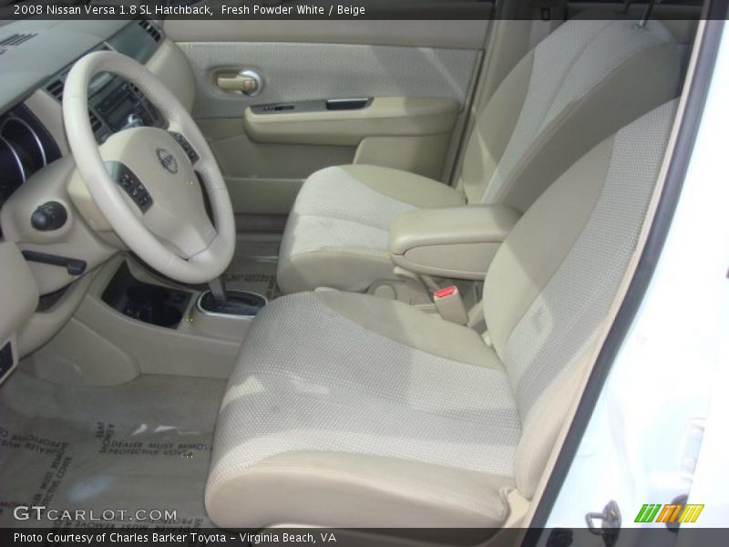 Fresh Powder White / Beige 2008 Nissan Versa 1.8 SL Hatchback