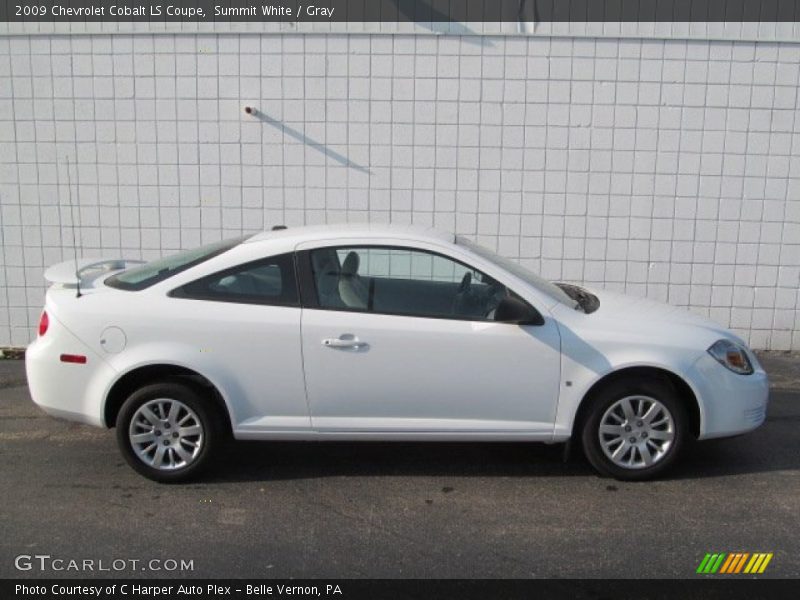 Summit White / Gray 2009 Chevrolet Cobalt LS Coupe