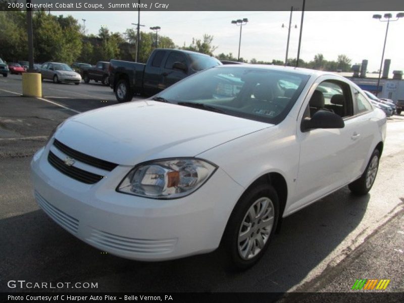 Summit White / Gray 2009 Chevrolet Cobalt LS Coupe