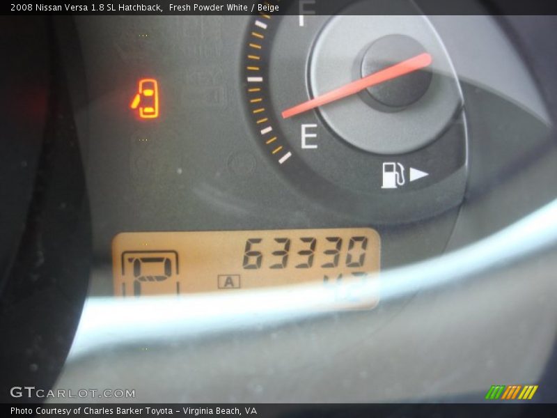 Fresh Powder White / Beige 2008 Nissan Versa 1.8 SL Hatchback