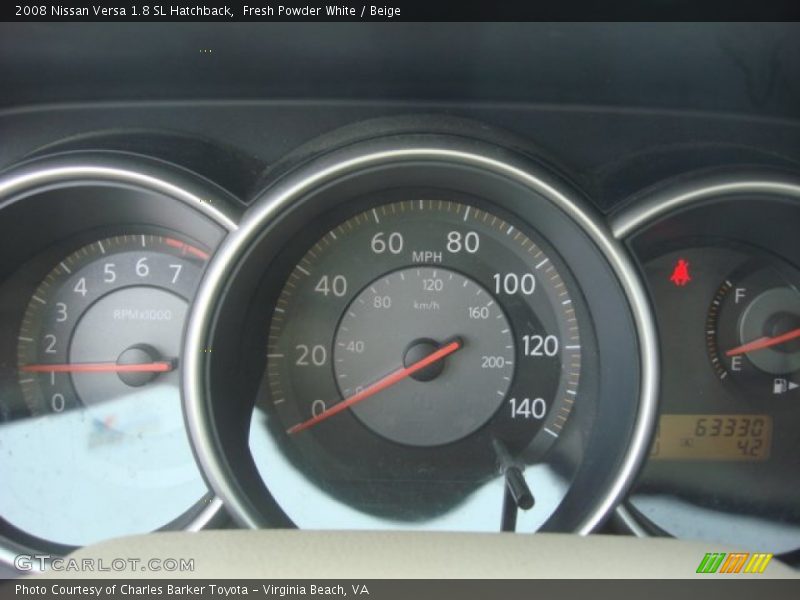 Fresh Powder White / Beige 2008 Nissan Versa 1.8 SL Hatchback