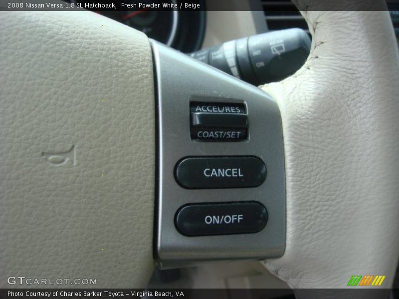Fresh Powder White / Beige 2008 Nissan Versa 1.8 SL Hatchback