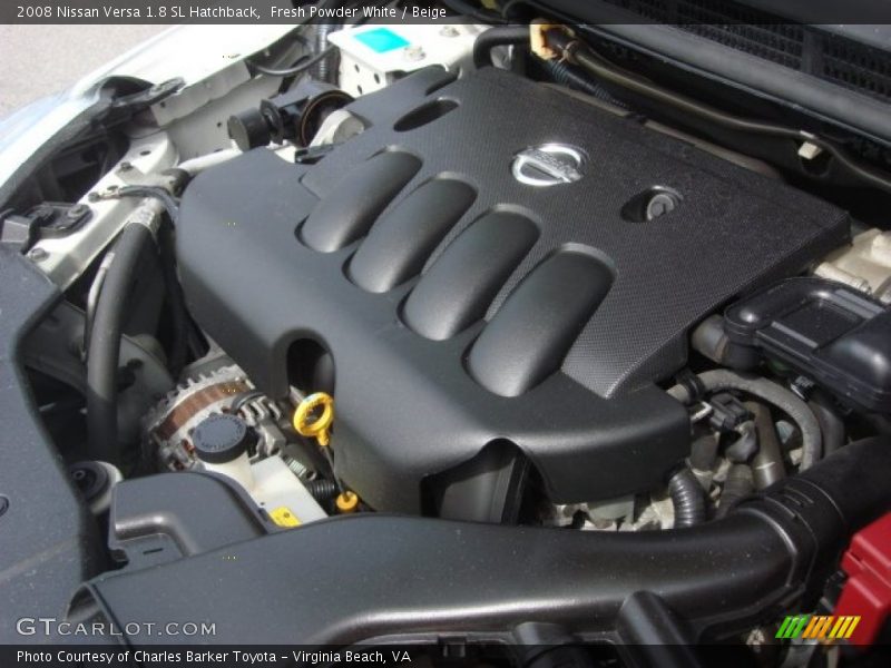 Fresh Powder White / Beige 2008 Nissan Versa 1.8 SL Hatchback