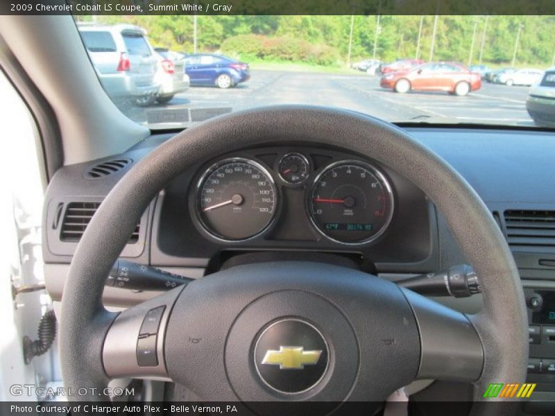 Summit White / Gray 2009 Chevrolet Cobalt LS Coupe