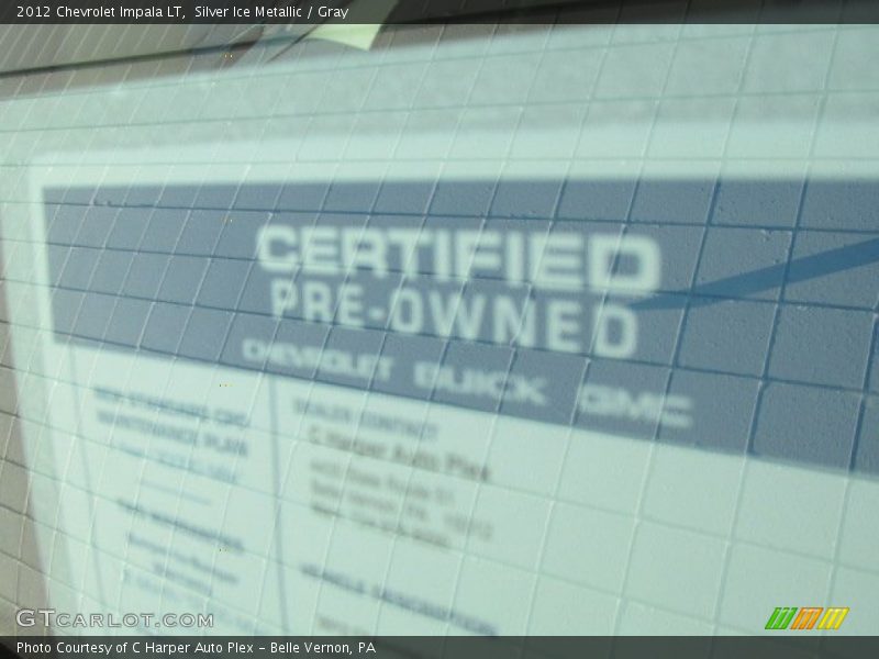 Silver Ice Metallic / Gray 2012 Chevrolet Impala LT