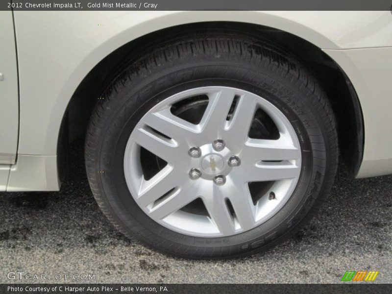 Gold Mist Metallic / Gray 2012 Chevrolet Impala LT