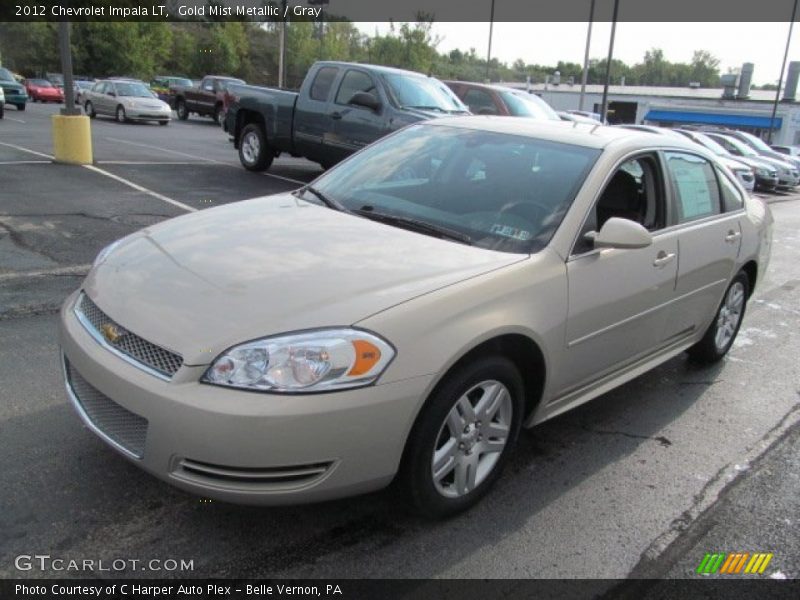 Gold Mist Metallic / Gray 2012 Chevrolet Impala LT