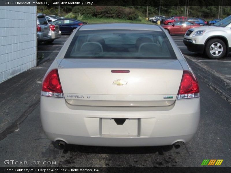Gold Mist Metallic / Gray 2012 Chevrolet Impala LT
