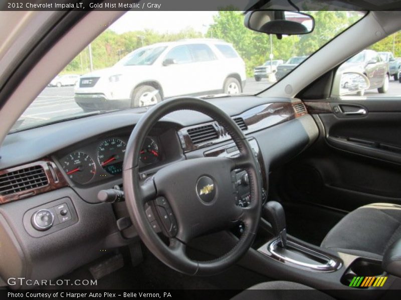 Gold Mist Metallic / Gray 2012 Chevrolet Impala LT