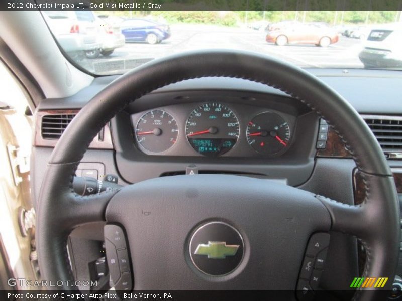 Gold Mist Metallic / Gray 2012 Chevrolet Impala LT