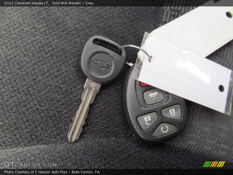 Gold Mist Metallic / Gray 2012 Chevrolet Impala LT