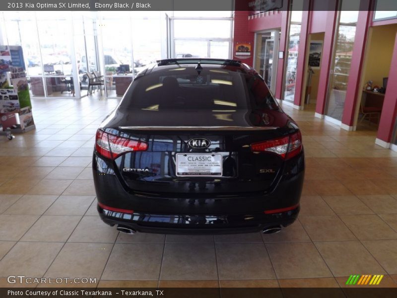 Ebony Black / Black 2013 Kia Optima SX Limited