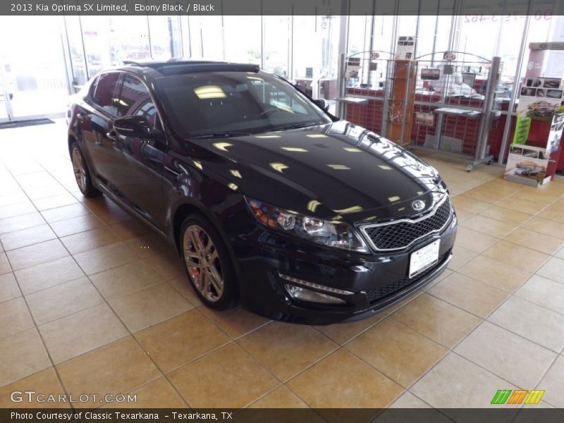 Ebony Black / Black 2013 Kia Optima SX Limited