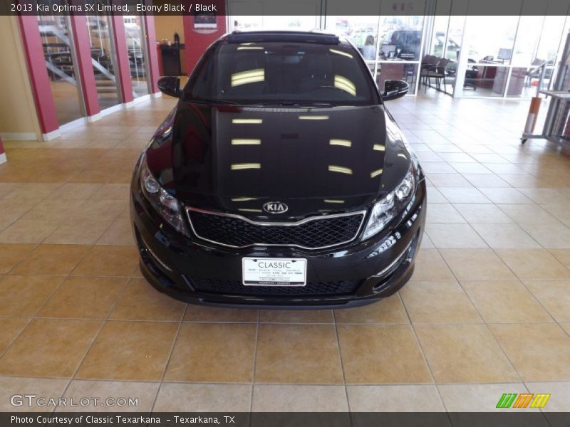 Ebony Black / Black 2013 Kia Optima SX Limited