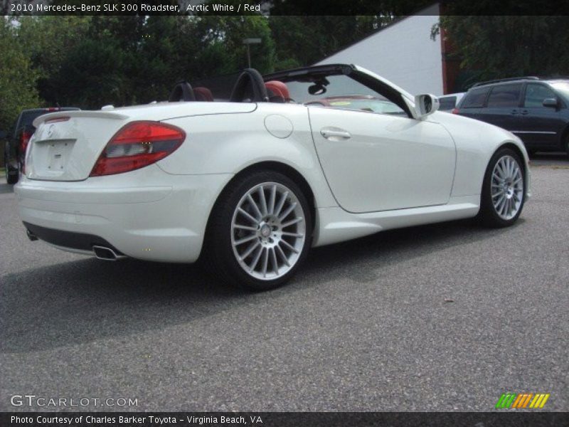 Arctic White / Red 2010 Mercedes-Benz SLK 300 Roadster