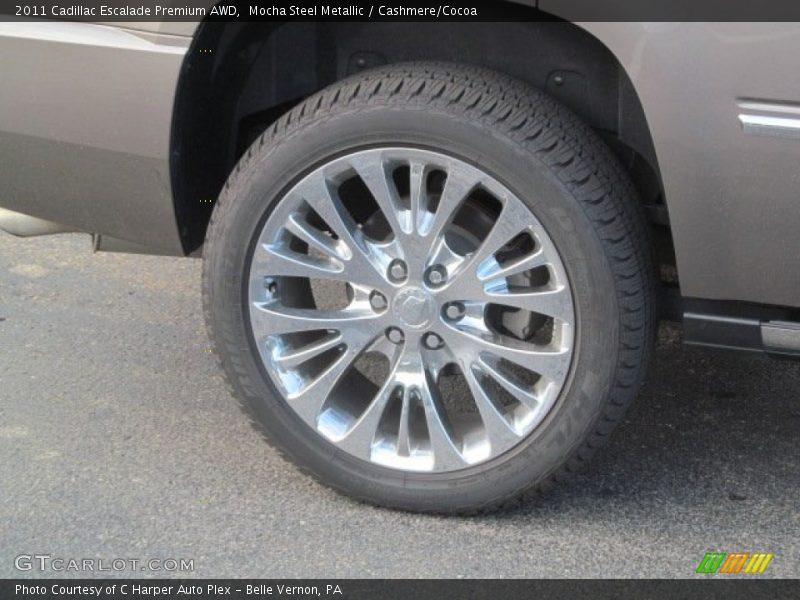Mocha Steel Metallic / Cashmere/Cocoa 2011 Cadillac Escalade Premium AWD