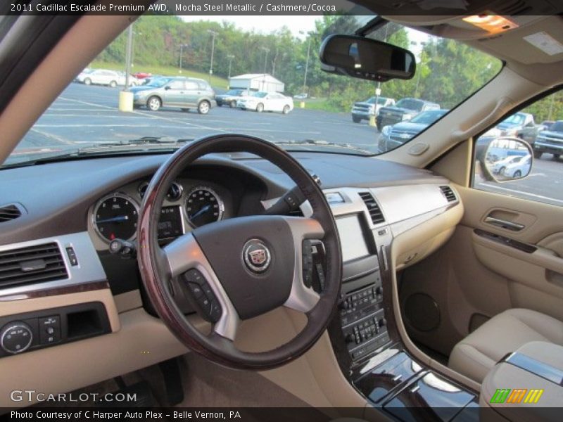 Mocha Steel Metallic / Cashmere/Cocoa 2011 Cadillac Escalade Premium AWD