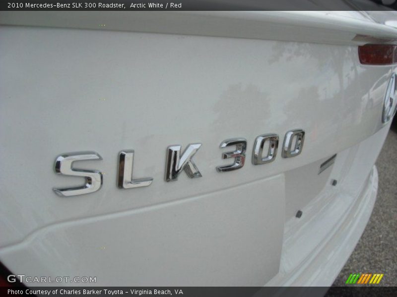 Arctic White / Red 2010 Mercedes-Benz SLK 300 Roadster
