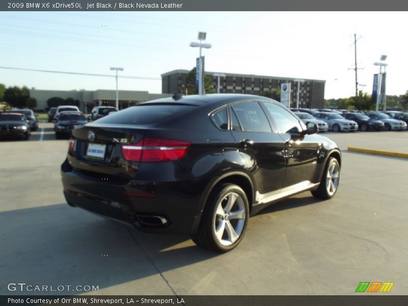 Jet Black / Black Nevada Leather 2009 BMW X6 xDrive50i