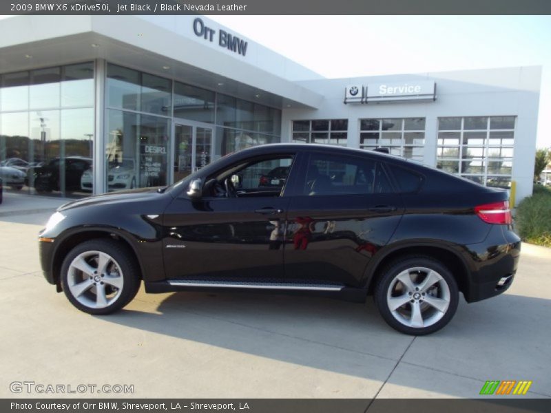 Jet Black / Black Nevada Leather 2009 BMW X6 xDrive50i