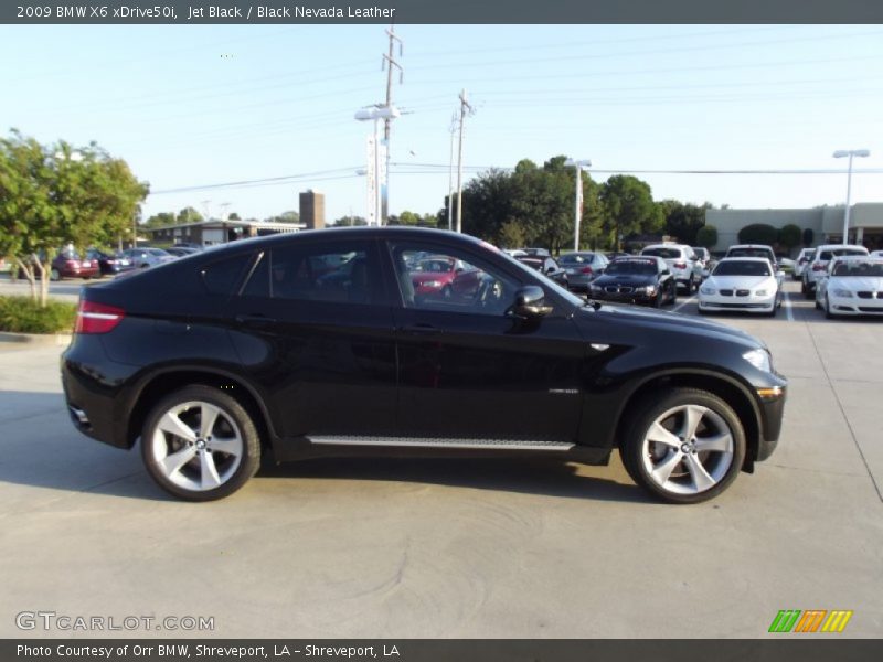 Jet Black / Black Nevada Leather 2009 BMW X6 xDrive50i