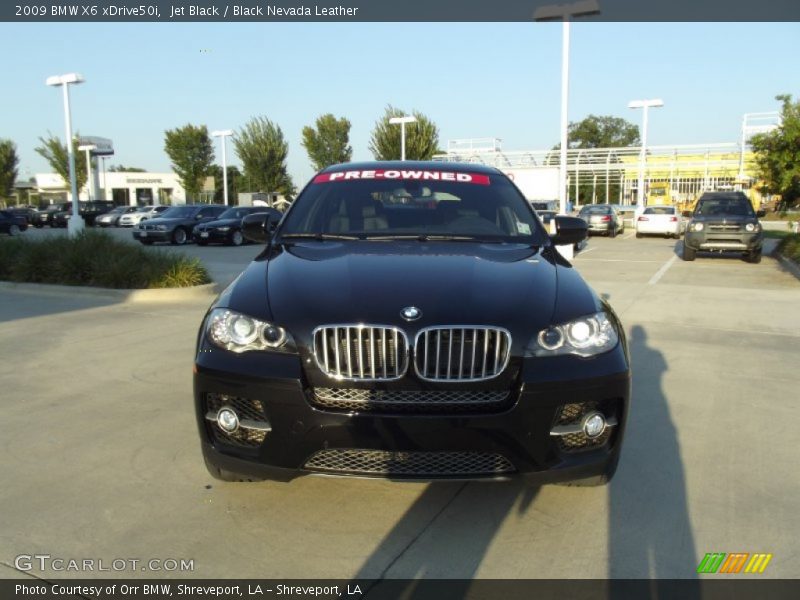 Jet Black / Black Nevada Leather 2009 BMW X6 xDrive50i