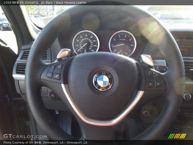 Jet Black / Black Nevada Leather 2009 BMW X6 xDrive50i