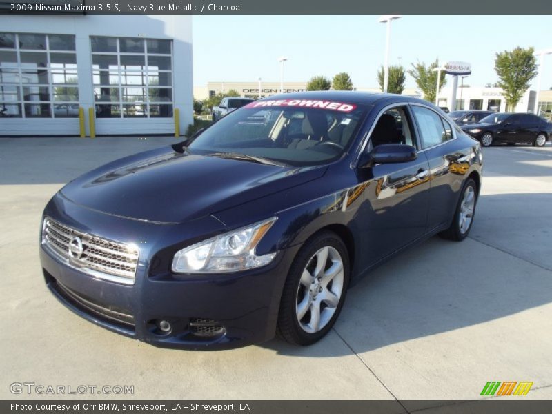 Navy Blue Metallic / Charcoal 2009 Nissan Maxima 3.5 S