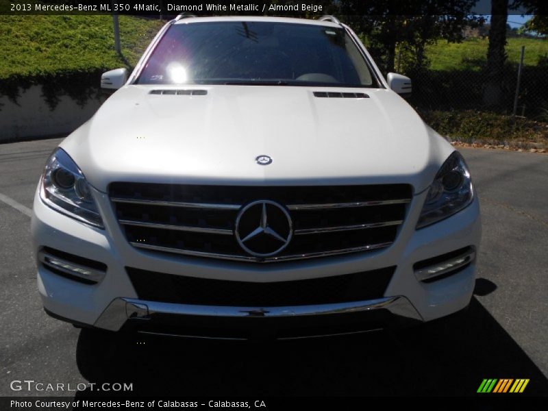 Diamond White Metallic / Almond Beige 2013 Mercedes-Benz ML 350 4Matic