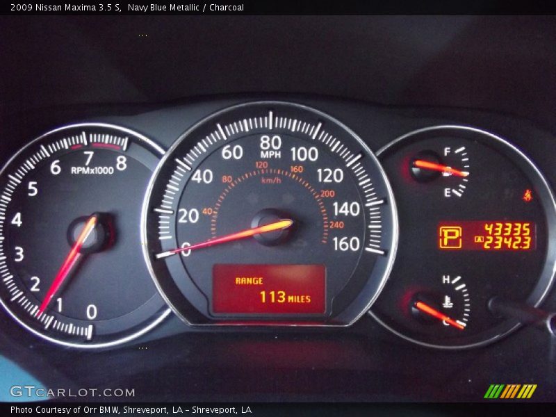 Navy Blue Metallic / Charcoal 2009 Nissan Maxima 3.5 S