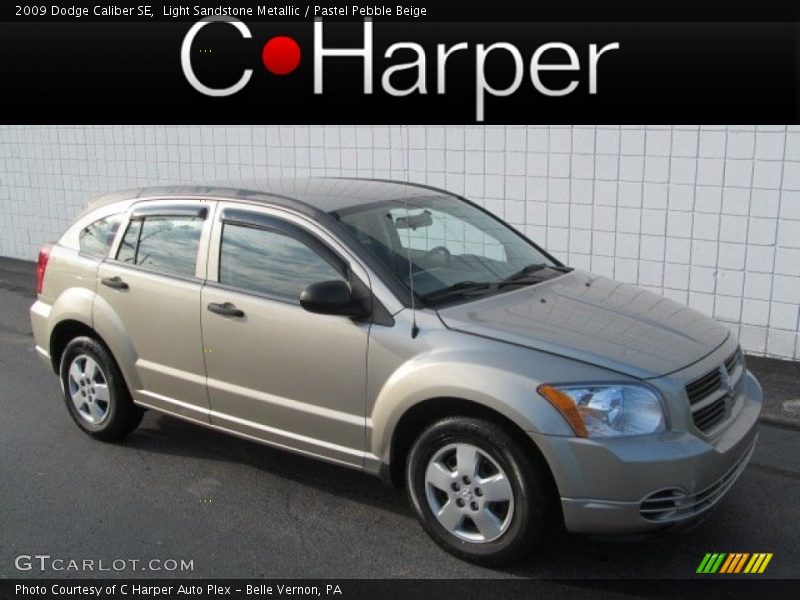 Light Sandstone Metallic / Pastel Pebble Beige 2009 Dodge Caliber SE