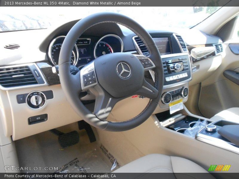 Diamond White Metallic / Almond Beige 2013 Mercedes-Benz ML 350 4Matic