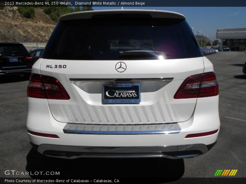 Diamond White Metallic / Almond Beige 2013 Mercedes-Benz ML 350 4Matic