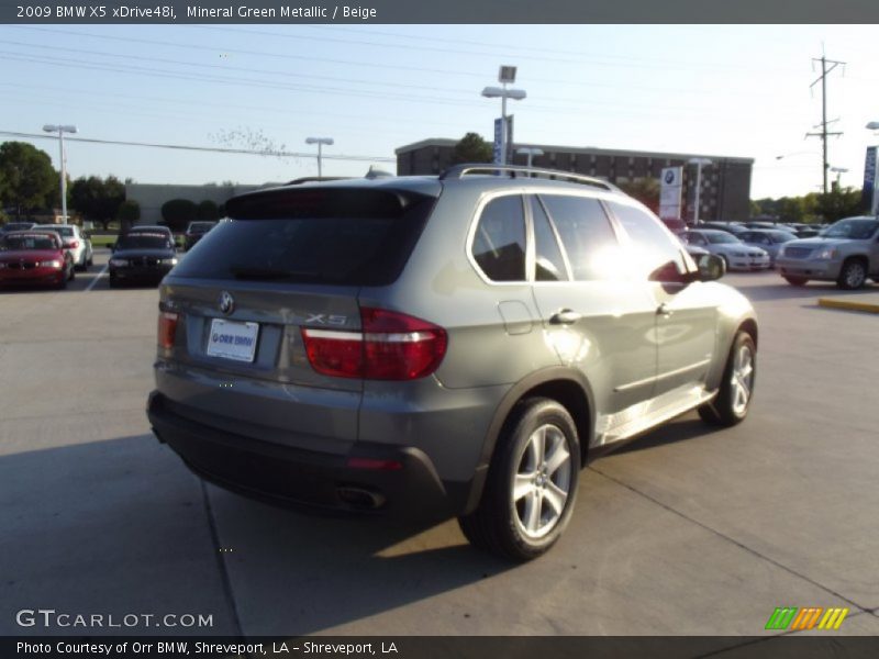 Mineral Green Metallic / Beige 2009 BMW X5 xDrive48i