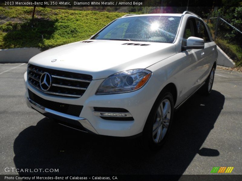 Diamond White Metallic / Almond Beige 2013 Mercedes-Benz ML 350 4Matic