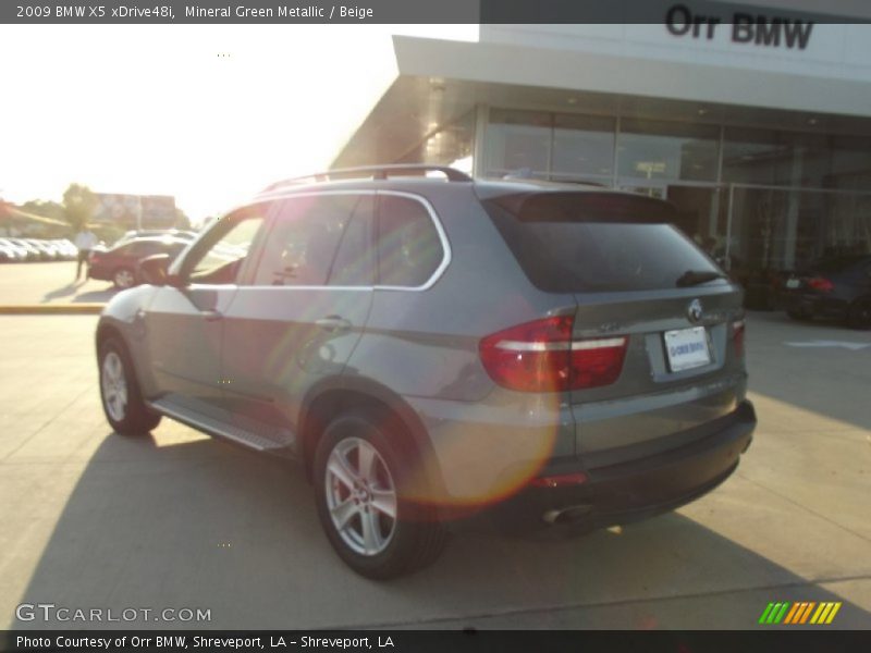Mineral Green Metallic / Beige 2009 BMW X5 xDrive48i