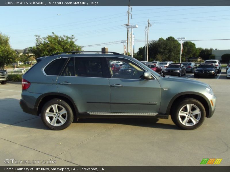Mineral Green Metallic / Beige 2009 BMW X5 xDrive48i