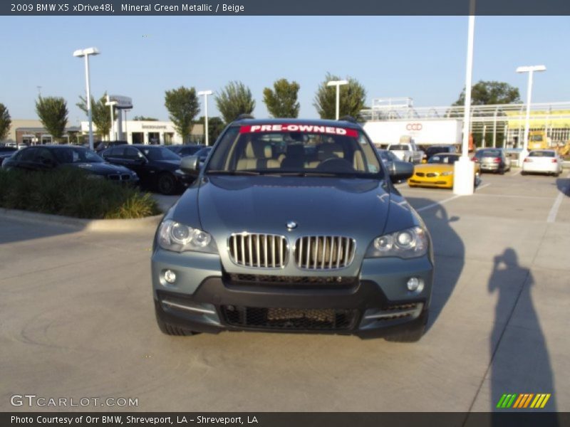 Mineral Green Metallic / Beige 2009 BMW X5 xDrive48i