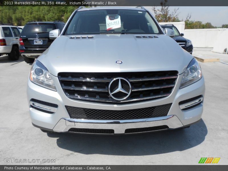 Iridium Silver Metallic / Black 2013 Mercedes-Benz ML 350 4Matic