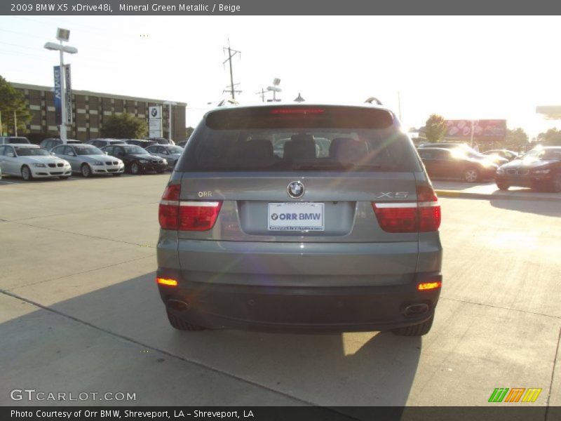Mineral Green Metallic / Beige 2009 BMW X5 xDrive48i