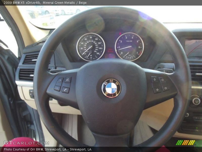 Mineral Green Metallic / Beige 2009 BMW X5 xDrive48i